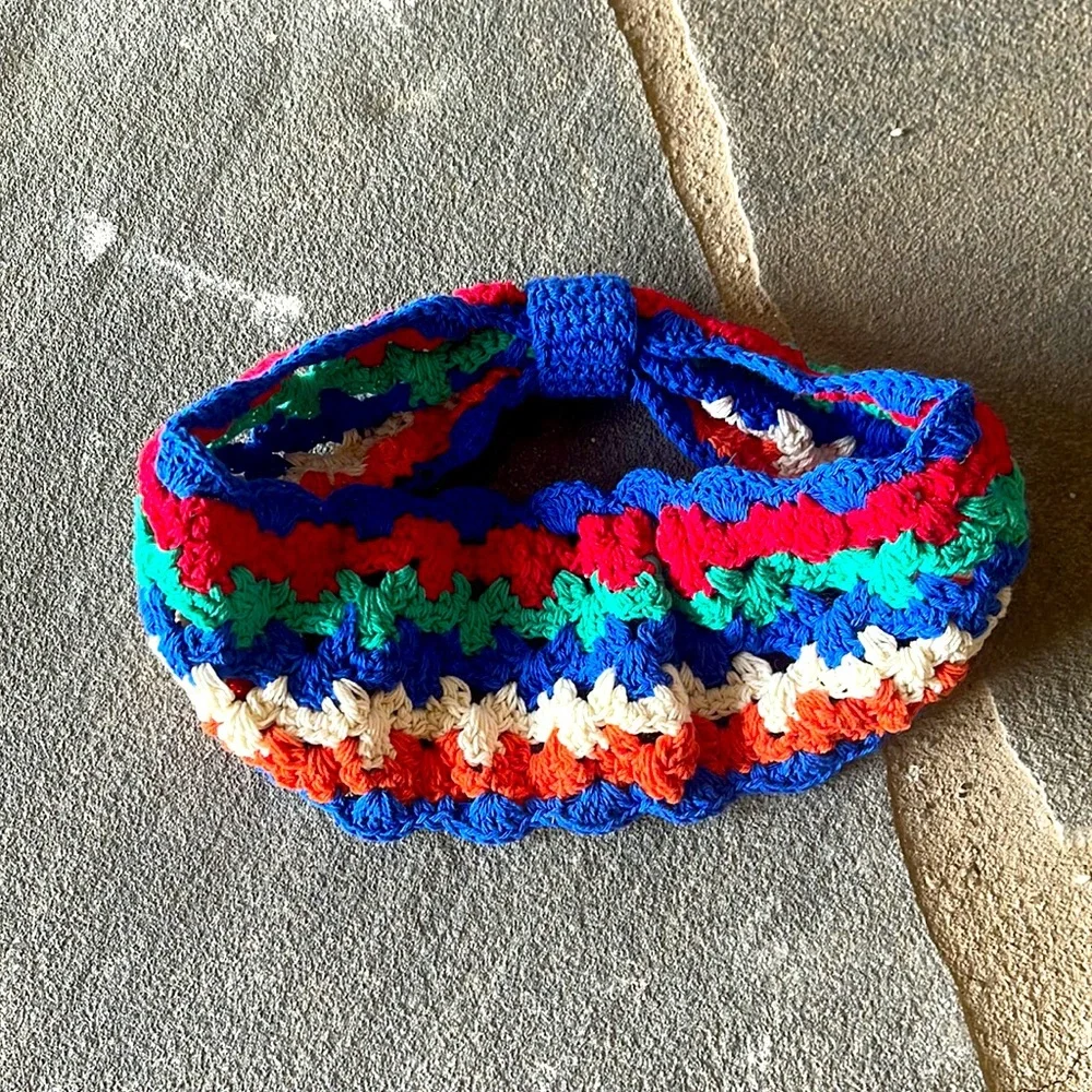 UO-Formentera Crochet Soft Headband In Multi